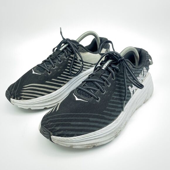 Hoka One One Rincon Black White Running Shoes Sneakers Mens Size US 9.5 / 43 main image 9